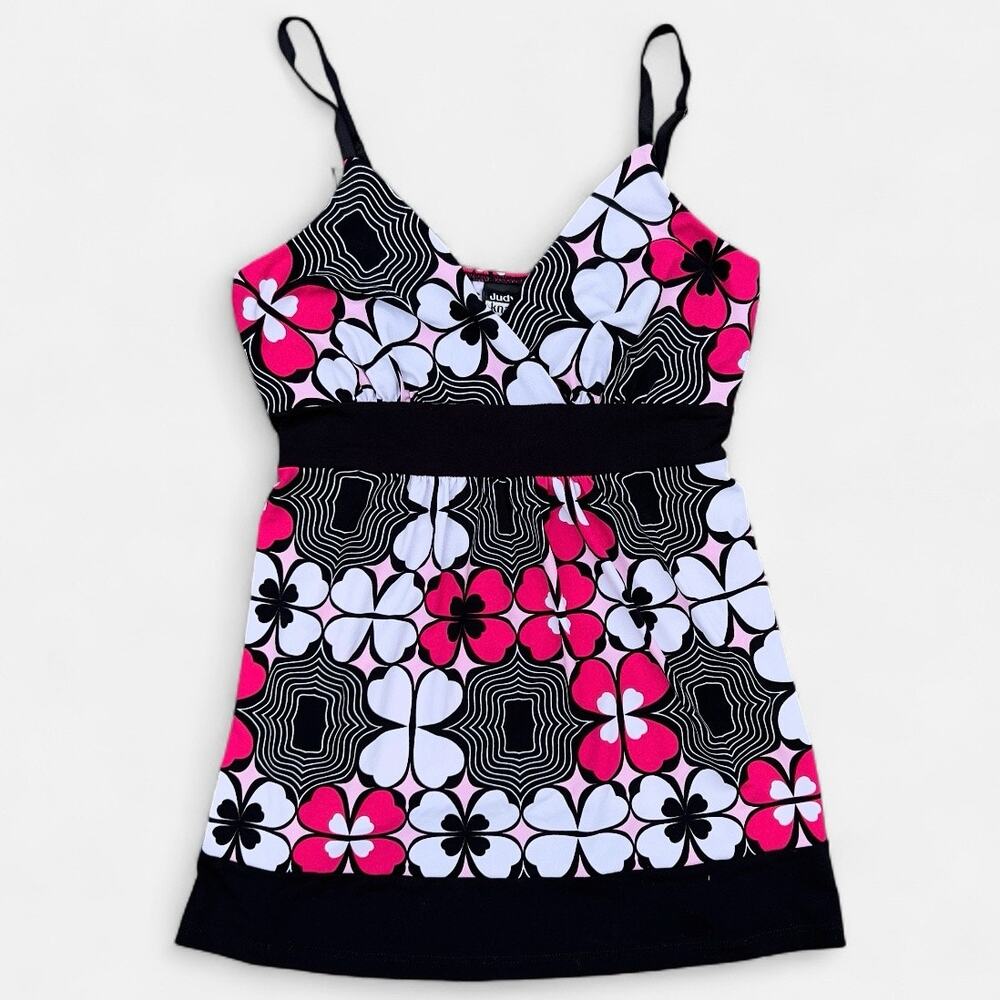 Judy Knapp Vintage Y2K Abstract Floral Camisole Top